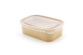 650ml Rectangular Kraft Boxes with Lids - 300 containers and lids